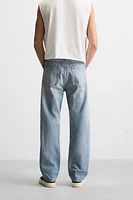 RIPPED REGULAR STRAIGHT FIT JEANS