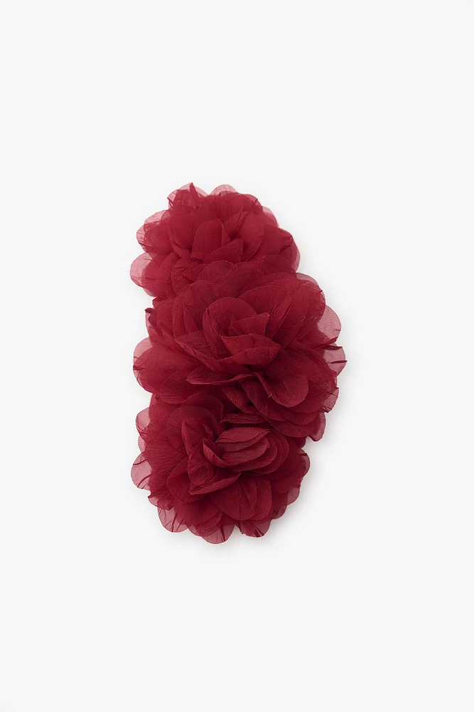 BARRETTE FLEUR ORGANZA