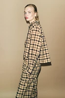 CHEMISE COURTE STYLE PYJAMA À CARREAUX