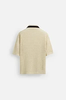 OPEN STRUCTURED POLO SHIRT