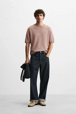 TEXTURED KNIT T-SHIRT