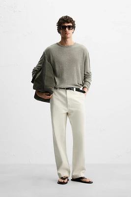 100% LINEN SWEATER