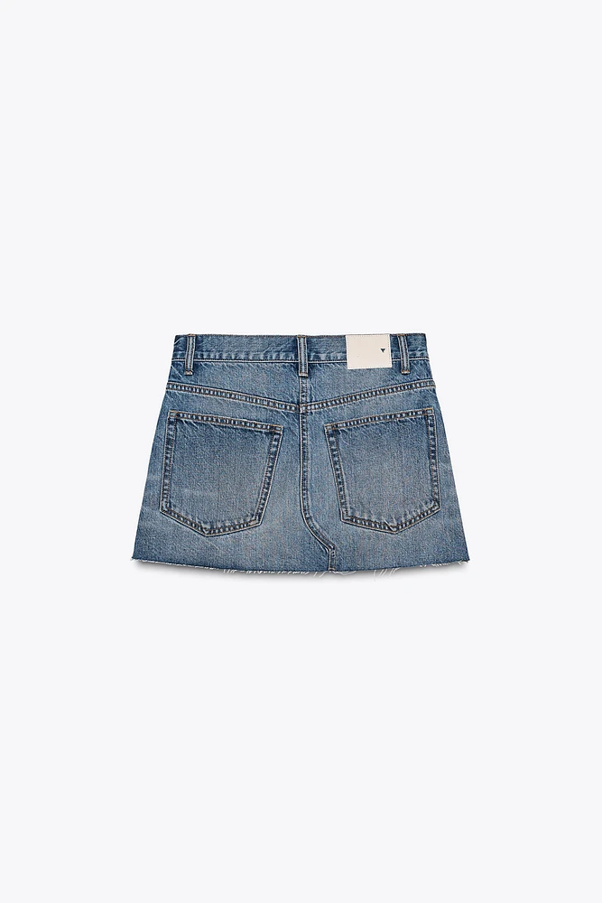 MINI JUPE EN JEAN TRF TAILLE BASSE
