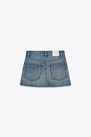 MINI JUPE EN JEAN TRF TAILLE BASSE