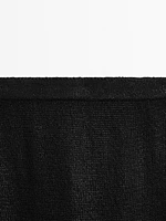 Cutwork midi skirt