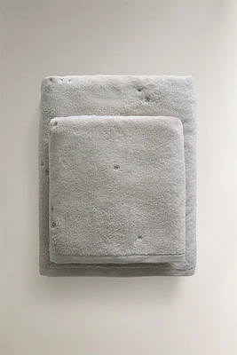 SERVIETTE DE BAIN ENFANT CŒURS ÉTOILES