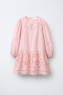 SCHIFFLY EMBROIDERED DRESS