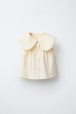 LACE POPLIN SHIRT
