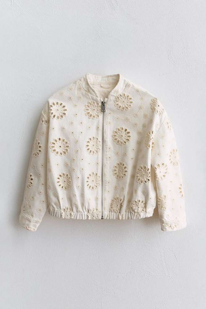 BLOUSON BRODERIE SUISSE