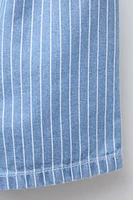 STRIPED DENIM BERMUDA SHORTS