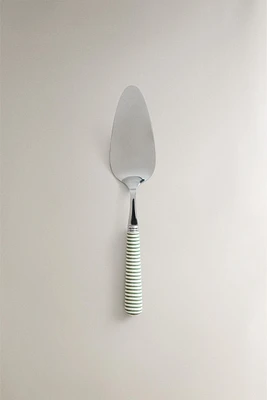 CAKE SERVER WITH STRIPED HANDLE