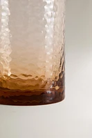 HAMMERED GLASS SOFT DRINK TUMBLER