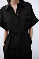 LINEN SAFARI SHIRT