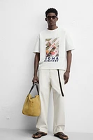 CONTRAST PRINT T-SHIRT