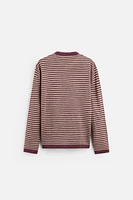 PULL EN JACQUARD À RAYURES