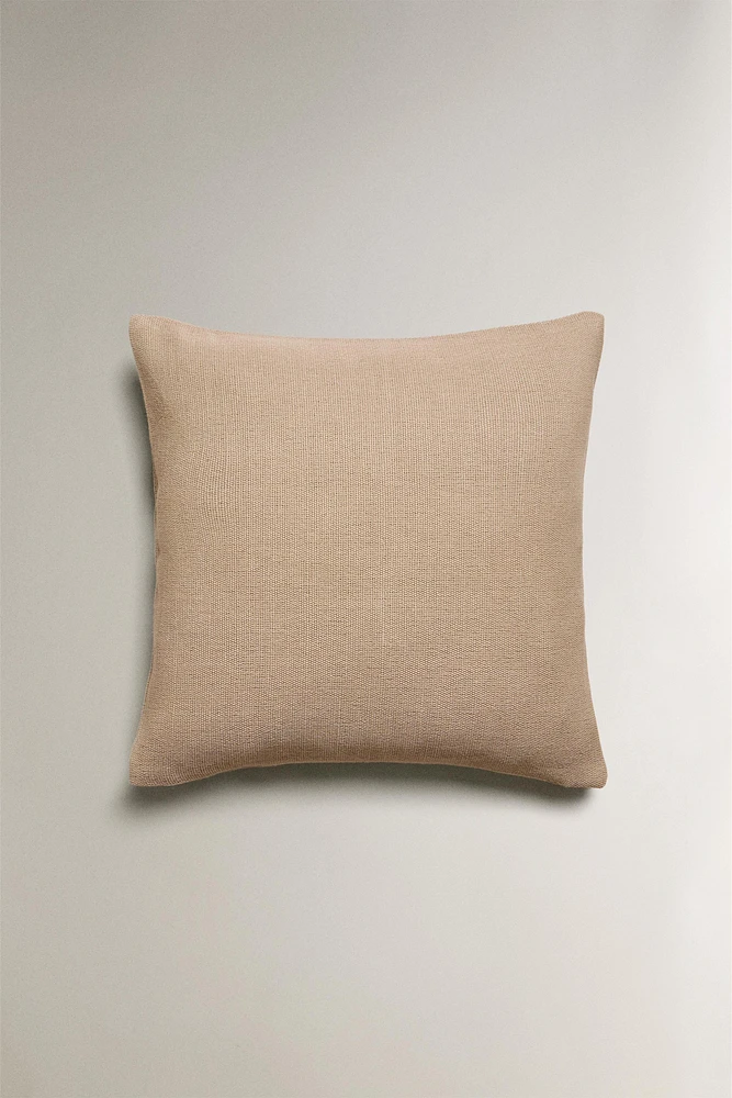 HOUSSE DE COUSSIN JUTE ET COTON