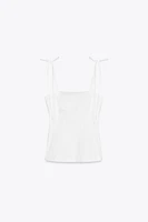 FITTED TIE TOP