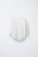 LEMON TEXTURED BODYSUIT