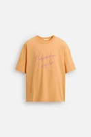 TEXTURED PRINTED T-SHIRT