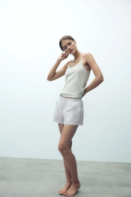 LINEN BLEND TANK TOP
