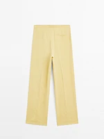 Suit trousers with dart detail