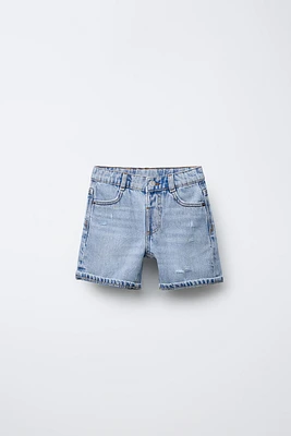 BERMUDA EN JEAN DÉCHIRÉ