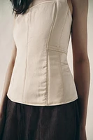 PADDED BUSTIER TOP