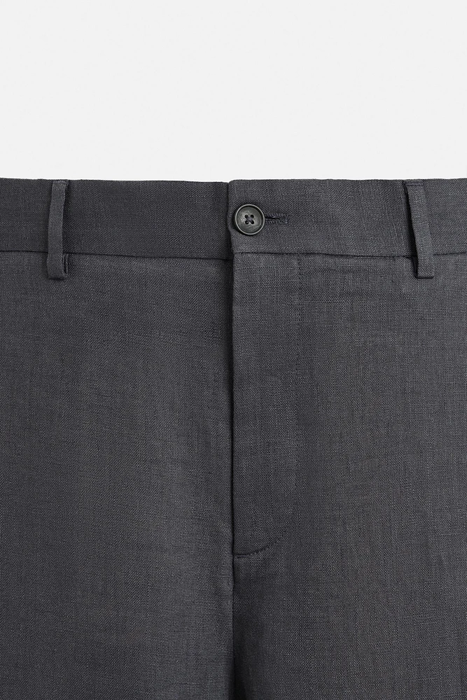 100% LINEN SUIT PANTS