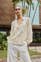 TEXTURED BLOUSE