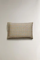 COTTON CHECK PILLOWCASE