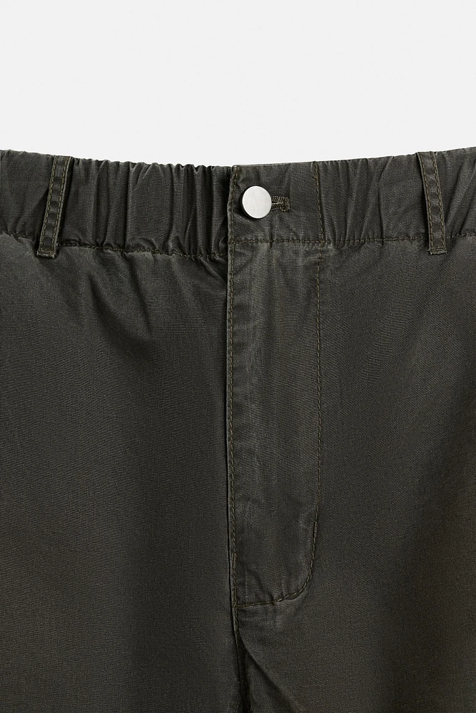 WASHED TECHNICAL CARGO PANTS