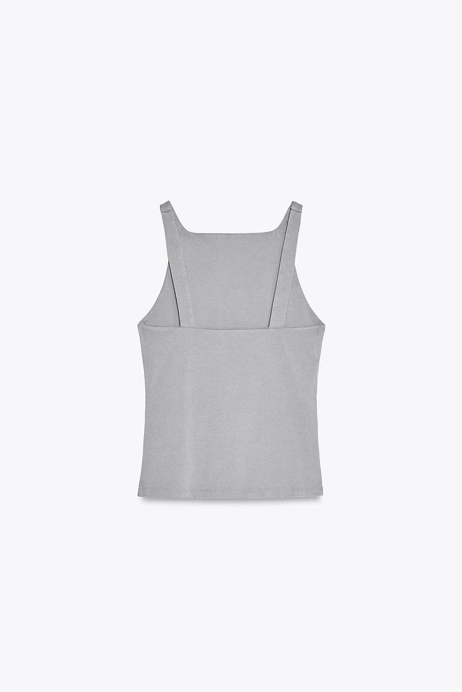 WASHED PLEAT TOP