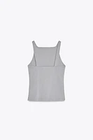 WASHED PLEAT TOP