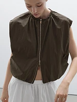Gilet froncé