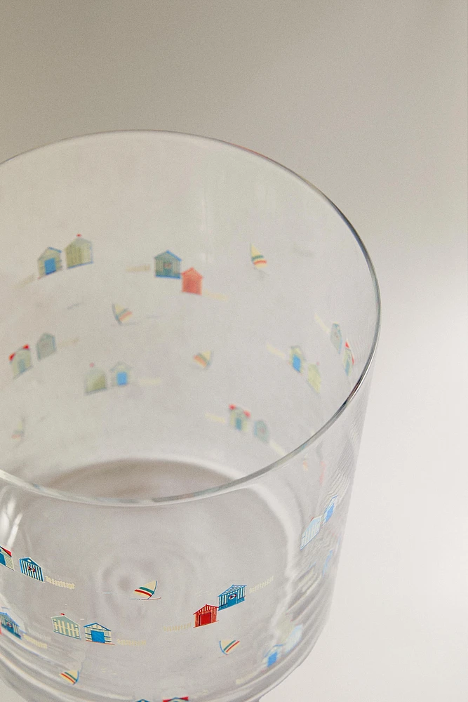 VERRE VERRE RECYCLABLE MOTIF