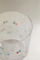 VERRE VERRE RECYCLABLE MOTIF
