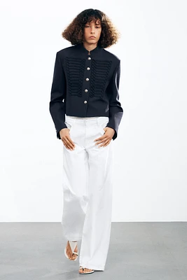 ZW COLLECTION LIMITED EDITION FROG CLOSURE WOOL JACKET