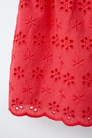 BERMUDA HIGH WAIST FLEURS BRODÉES