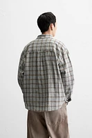 CHEMISE STRUCTURÉE À CARREAUX