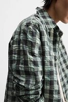 CHEMISE À CARREAUX EFFET FROISSÉ