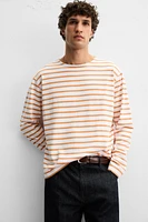 T-SHIRT JACQUARD RAYURES