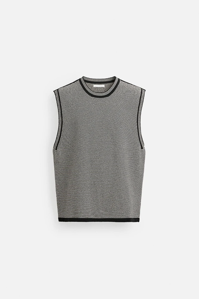 RELAXED FIT KNIT TANK TOP