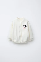 MICKEY MOUSE © DISNEY PRINT FLEECE BOMBER JACKET