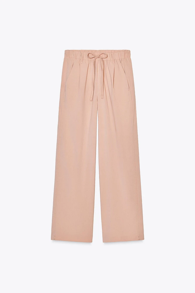 PANTALON À TAILLE ÉLASTIQUE