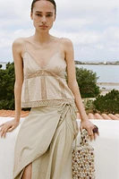 EMBROIDERED TOP