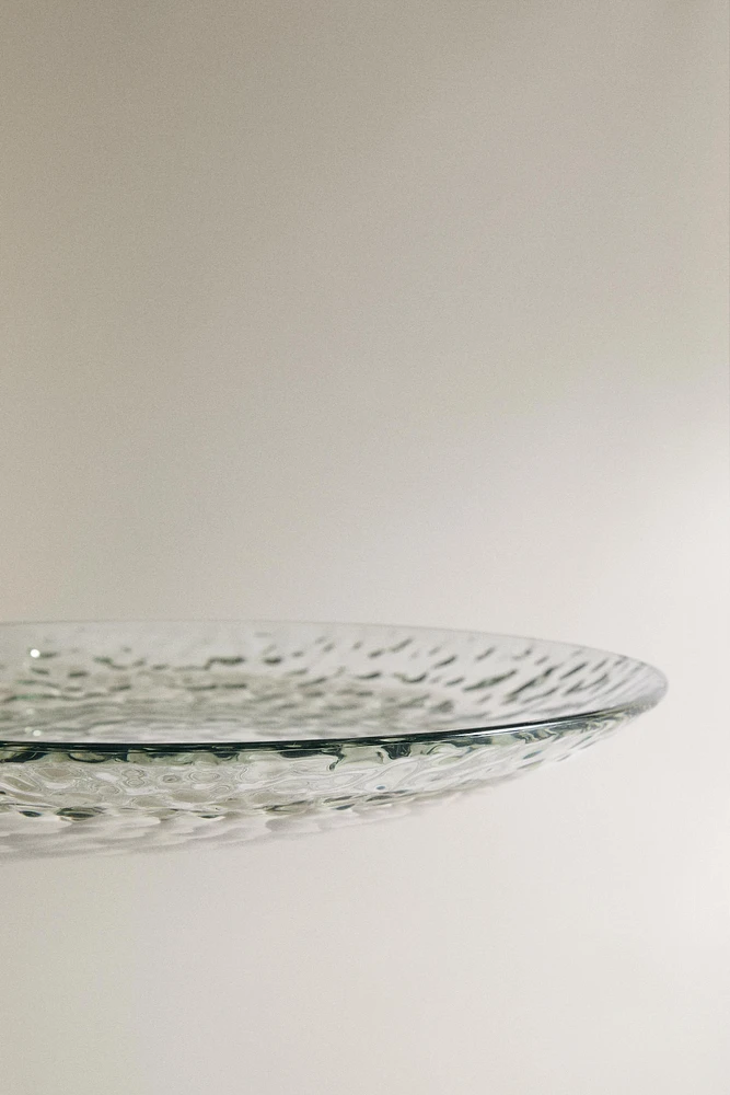 TEXTURED ACRYLIC DINNER PLATE