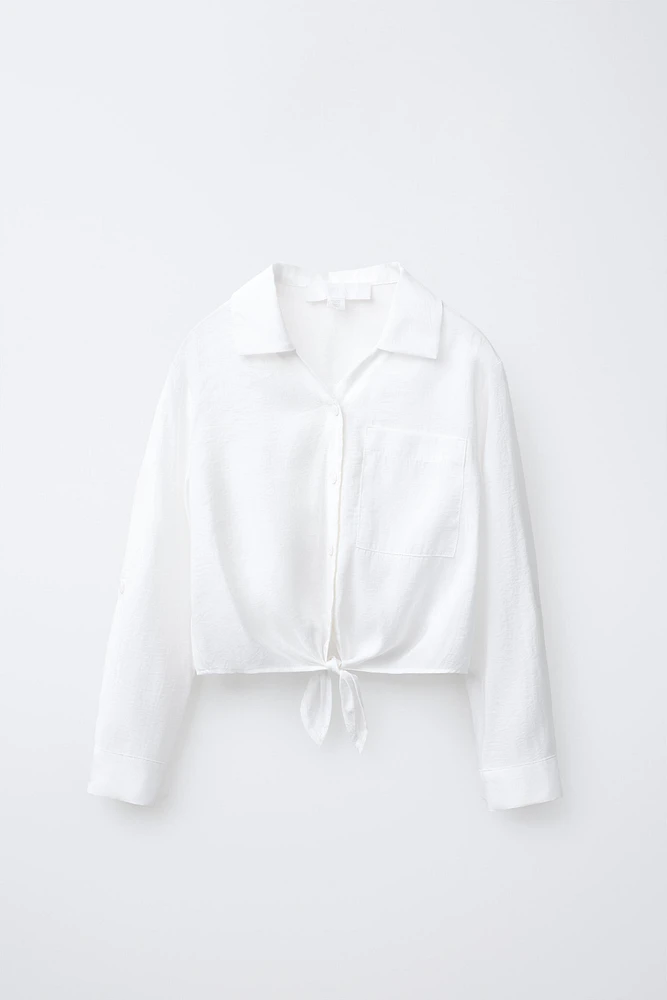 CHEMISE FLUIDE À NŒUD