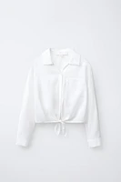 CHEMISE FLUIDE À NŒUD
