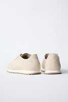 BASKETS EN CUIR
