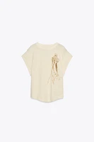 LINEN PRINT T-SHIRT X FANGLU LIN